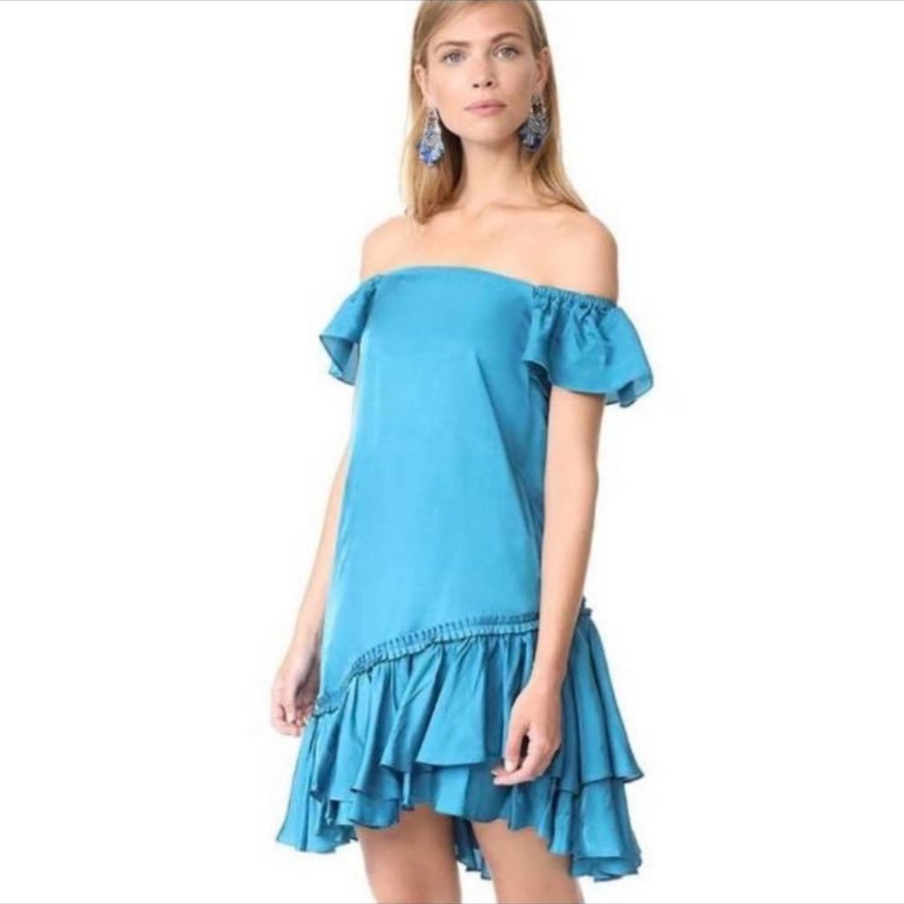 Cinq A Sept Minella Ruffle Dress in Mali Size 8